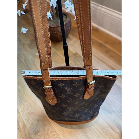 LOUIS VUITTON Petit Bucket PM Monogram Canvas (Inside deteriorated ) - Picture 10 of 16